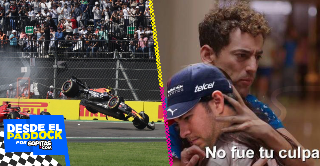 Los memes del choque de Checo en el Gran Premio de México