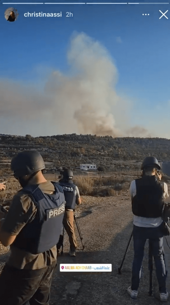 Periodistas y heridos por un misil de Israel al sur del Líbano