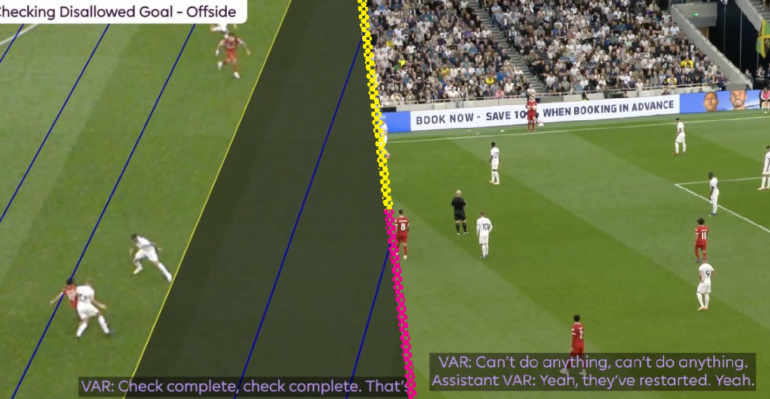 El audio del VAR en el polémico gol anulado en el Tottenham vs Liverpool