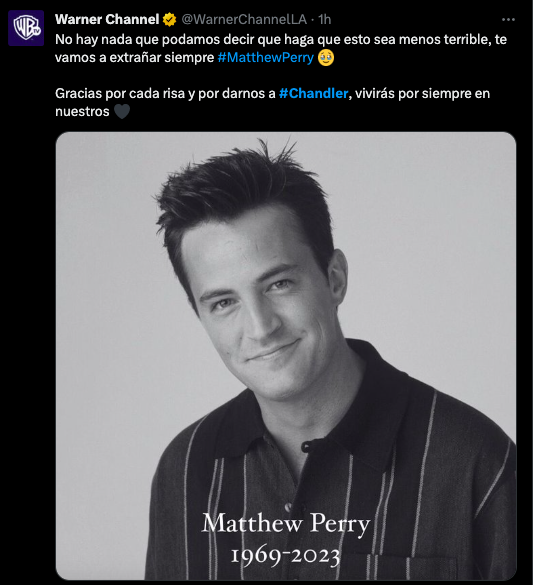 Sniff: Así reaccionó el internet a la muerte de Matthew Perry (Chandler Bing en 'Friends')