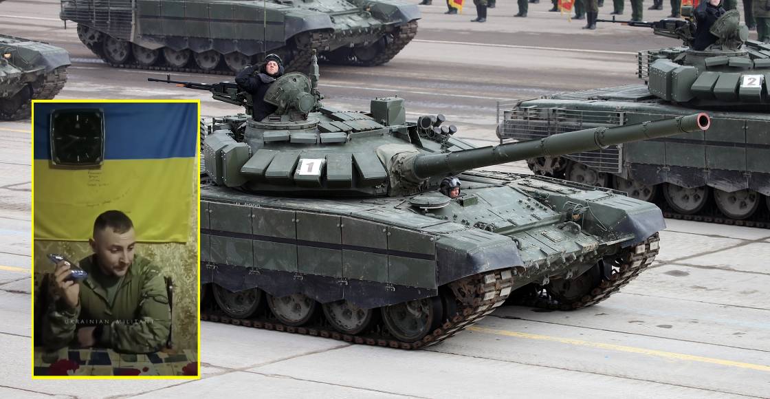 Soldado de Ucrania captura tanque, pero como no funcionó pide soporte técnico a Rusia
