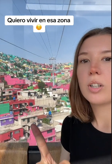 Turista rusa quiere vivir en Cuautepec por ser tranquilo y colorido