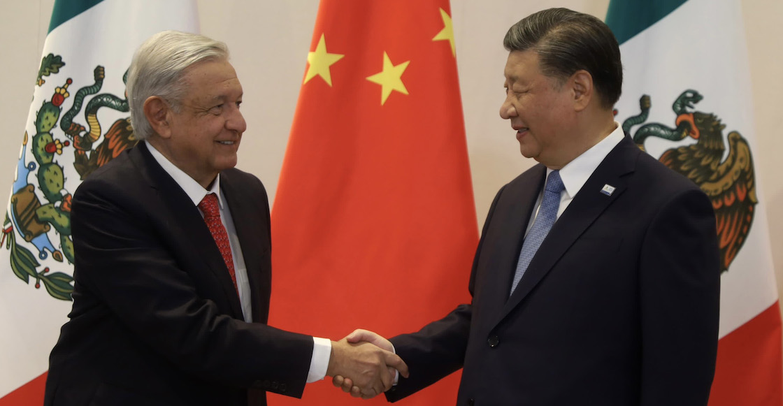 AMLO y Xi Jinping.