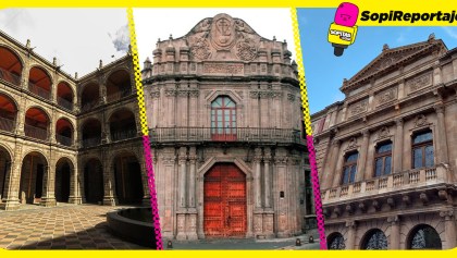 Las antiguas sedes de la UNAM.