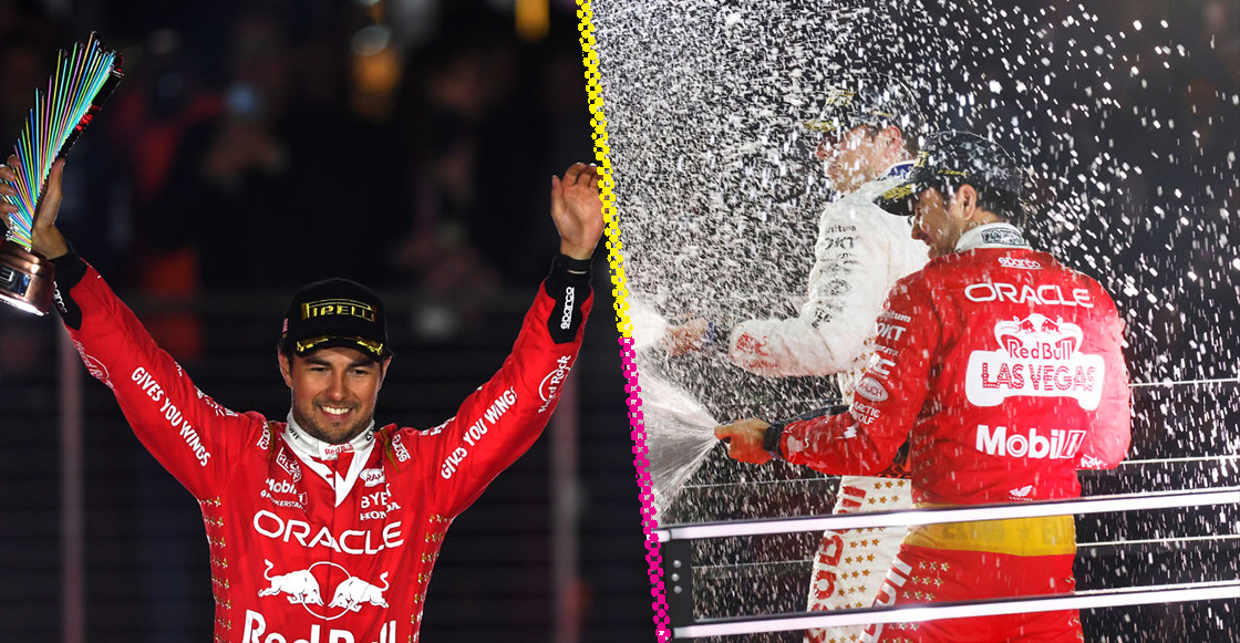 Checo Pérez sube al podio del GP de Las Vegas y es subcampeón de pilotos