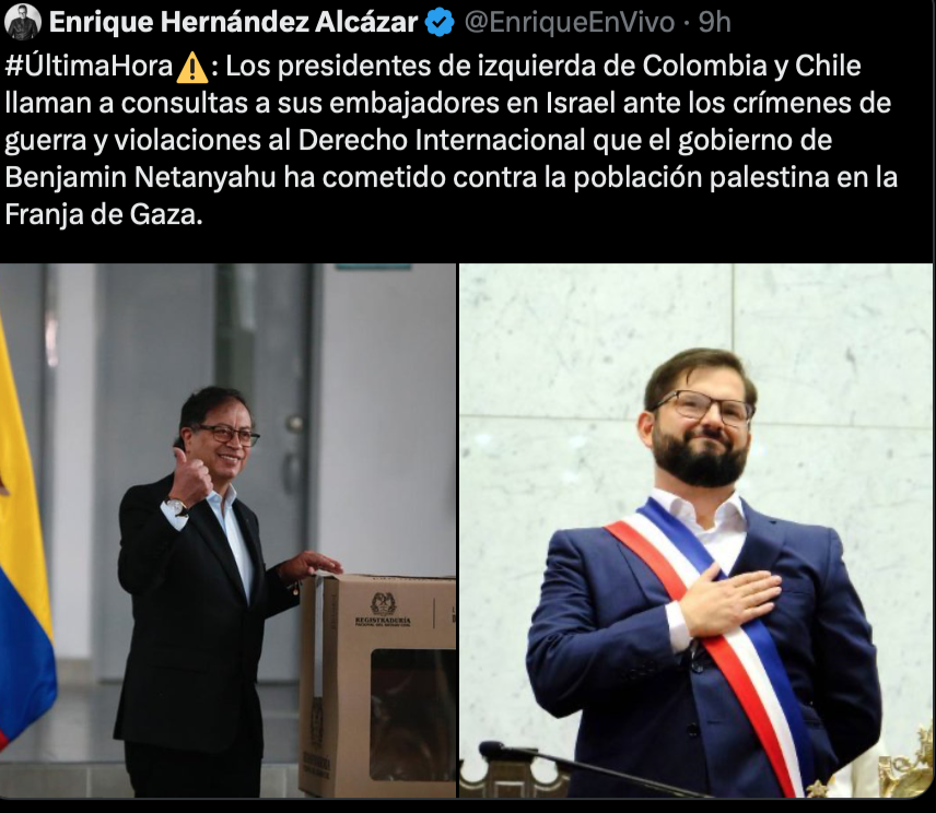colombia chile relaciones diplomaticas israel