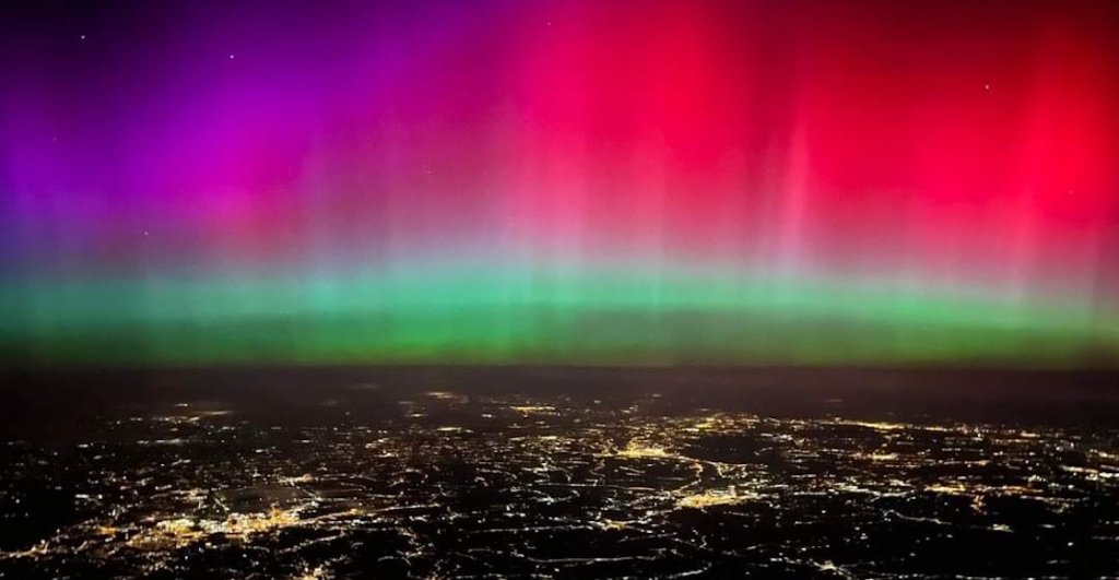 Auroras boreales en Europa.