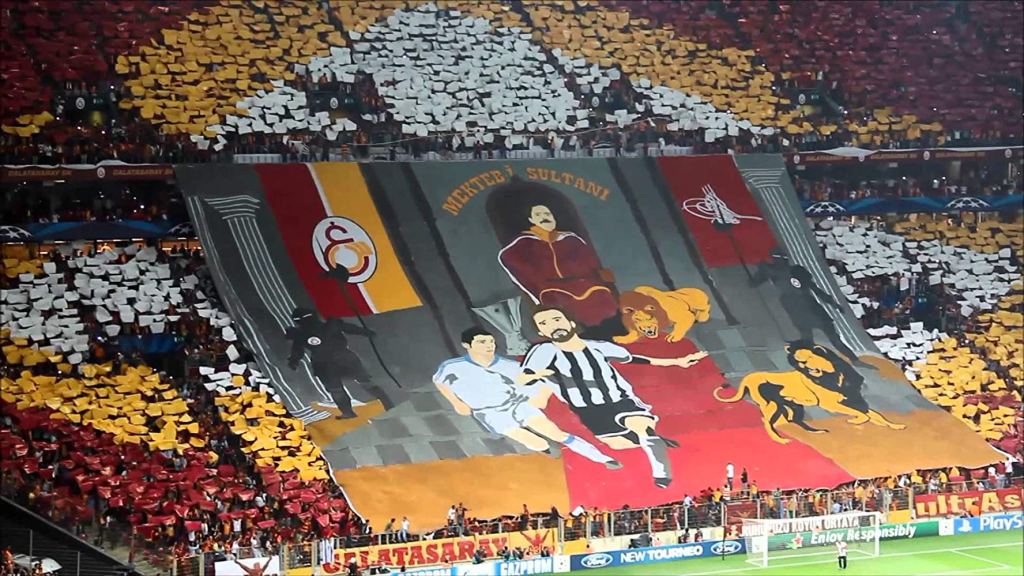 El tifo del Galatasaray ante Real Madrid