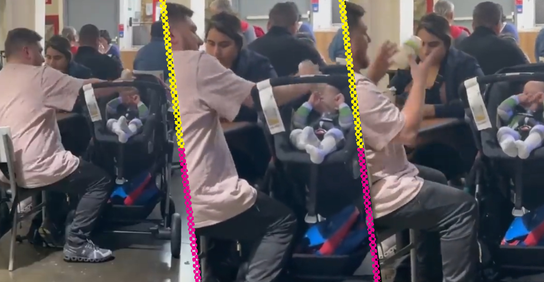 VIDEO: Un tipo fue grabnado golpeando a un bebé en la cabeza