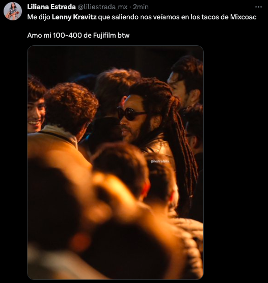 Casual: Lenny Kravitz anda en CDMX y fue al concierto de Paul McCartney