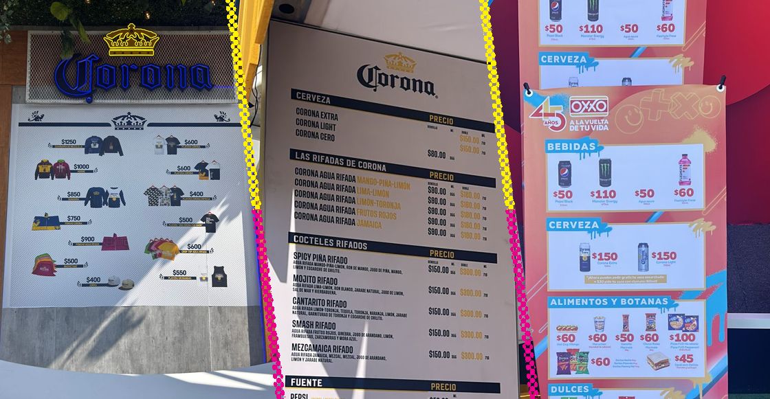 Precios de la merch y chelas en el Corona Capital 2023