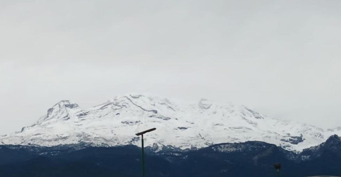 Y en el Nevado de Toluca adelantaron la Navidad con nieve, pero el parque está cerrado