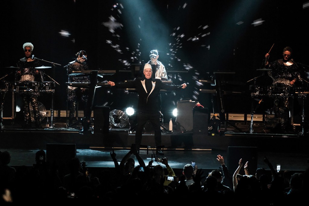 Imagen del concierto de los Pet Shop Boys
