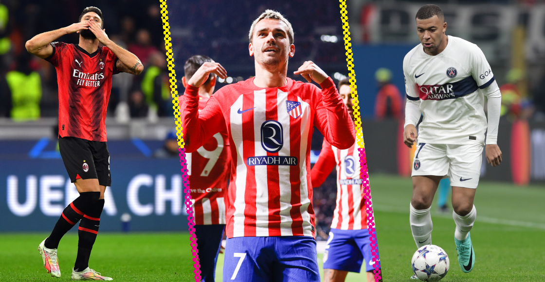 La goleada del Atleti y la remontada del AC Milan al PSG en Champions League