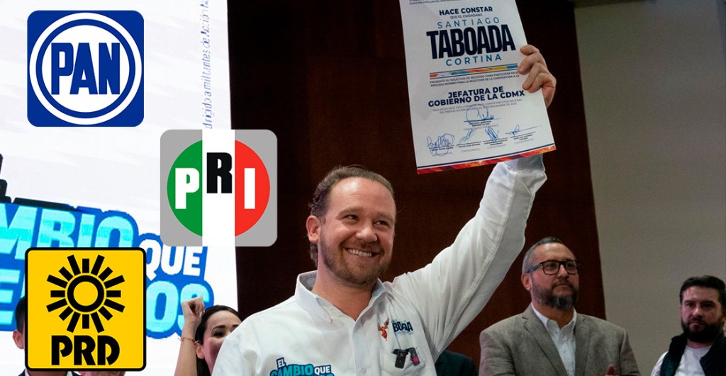PAN, PRI y PRD designan a santiago Taboada como precandidato por la jefatura de Gobierno de CDMX