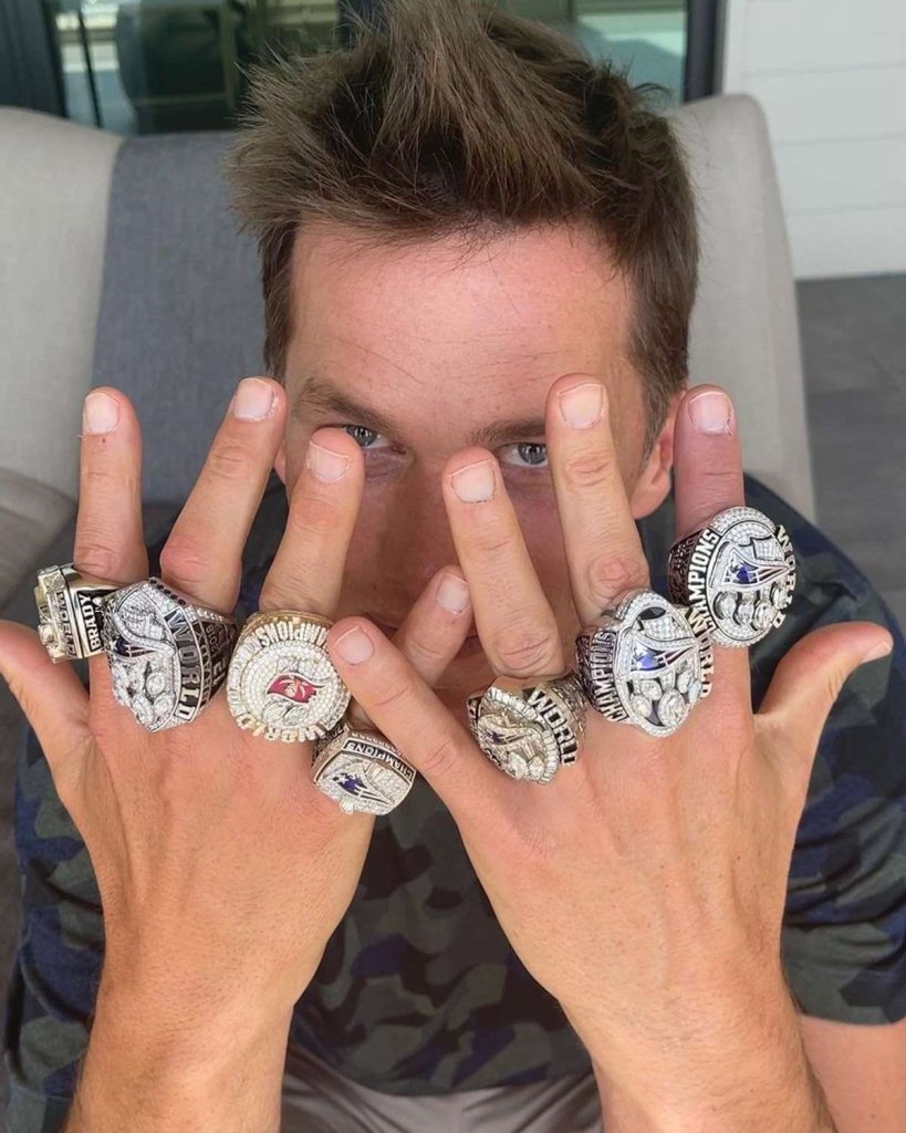 Todos los anillos de Super Bowl que ganó en Patriots y Buccaneers