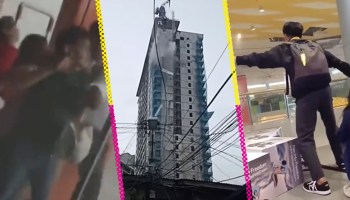 Videos del sismo en Filipinas.