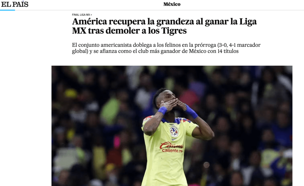 América, el equipo más ganador de títulos del futbol mexicano