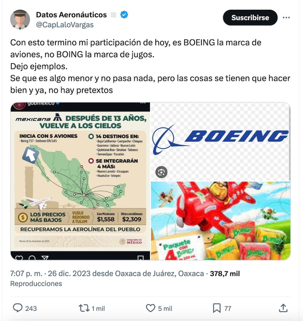 Lleve sus memes de 'Boing' por el regreso de Mexicana de Aviación: De fresa y al tiempo, por favor