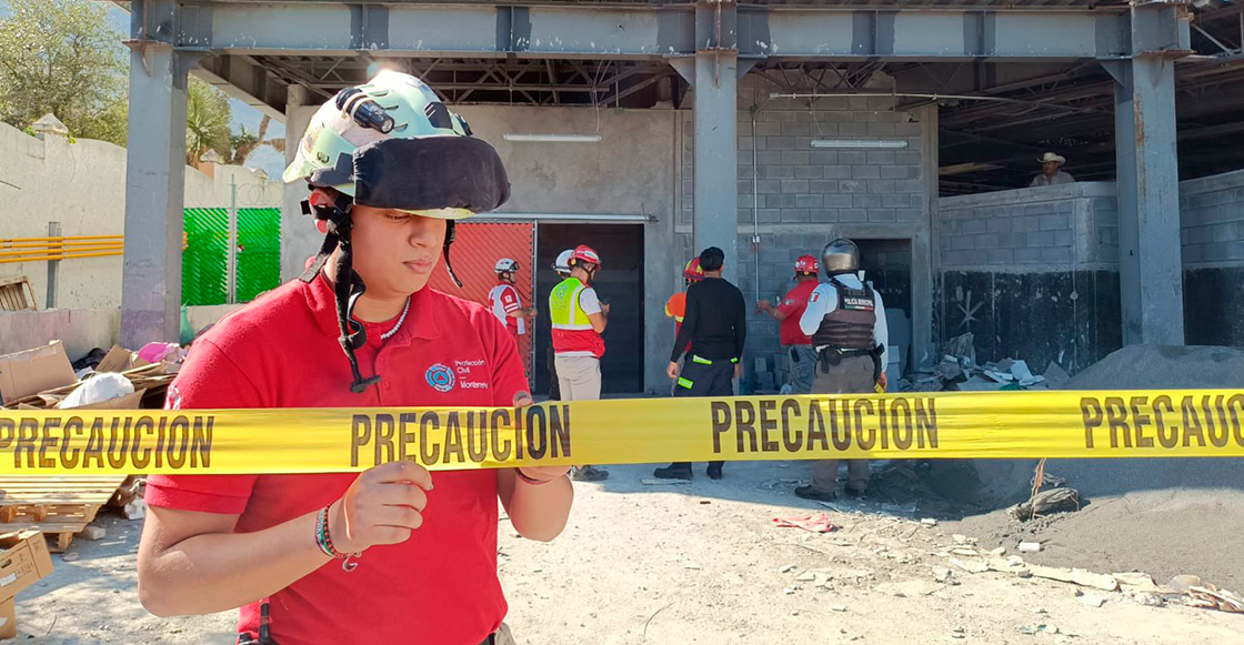 Cae elevador en plaza Sikara de Monterrey y mueren 4 trabajadores