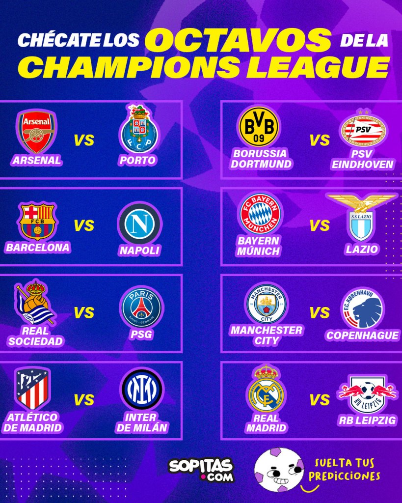 Champions League Octavos de Final