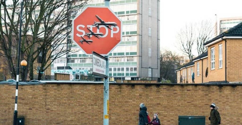 Detuvieron a dos personas por el robo de la nueva obra de Banksy