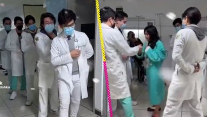 Sniff: Médicos residentes del IMSS bailan vals con paciente que cumplió XV años