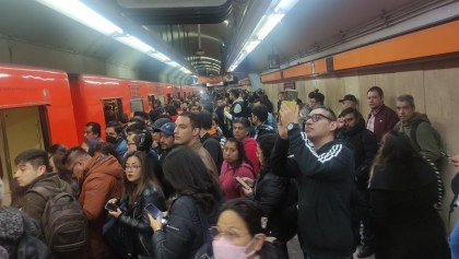 Otra vez 7 minutos de espera por un tren en la Línea 7 del Metro CDMX