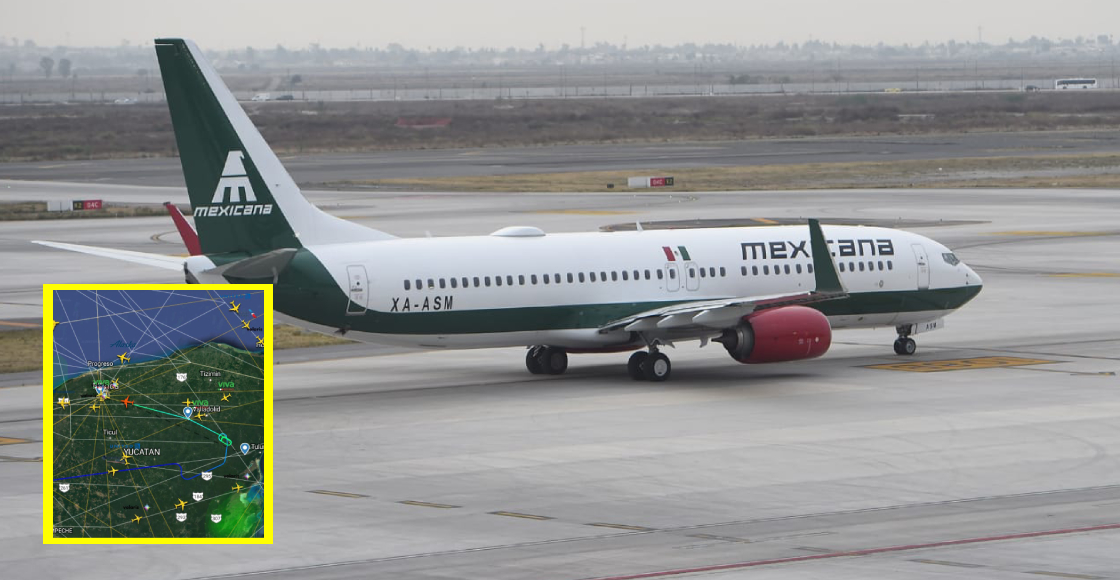 El primer vuelo de Mexicana de Aviación no llegó a Tulum por el clima