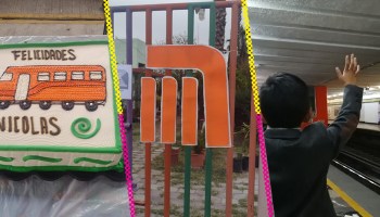 Niño celebró su cumpleaños con fiesta temática del Metro CDMX