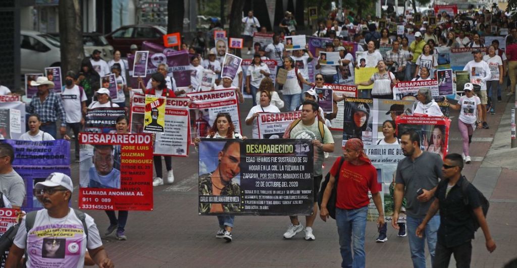 Los más de 110 mil registros de desaparecidos en México.