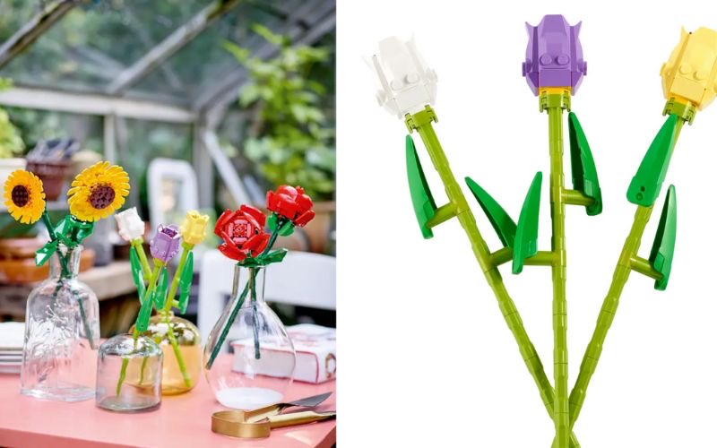 set de tulipanes de lego