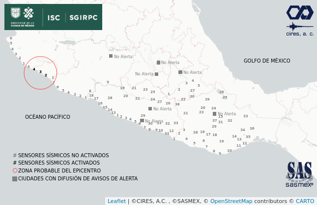 Se registró un sismo de magnitud 4 en Manzanillo, Colima