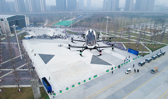 Fotos y videos: Taxi volador realiza con éxito sus primeros vuelos comerciales en China