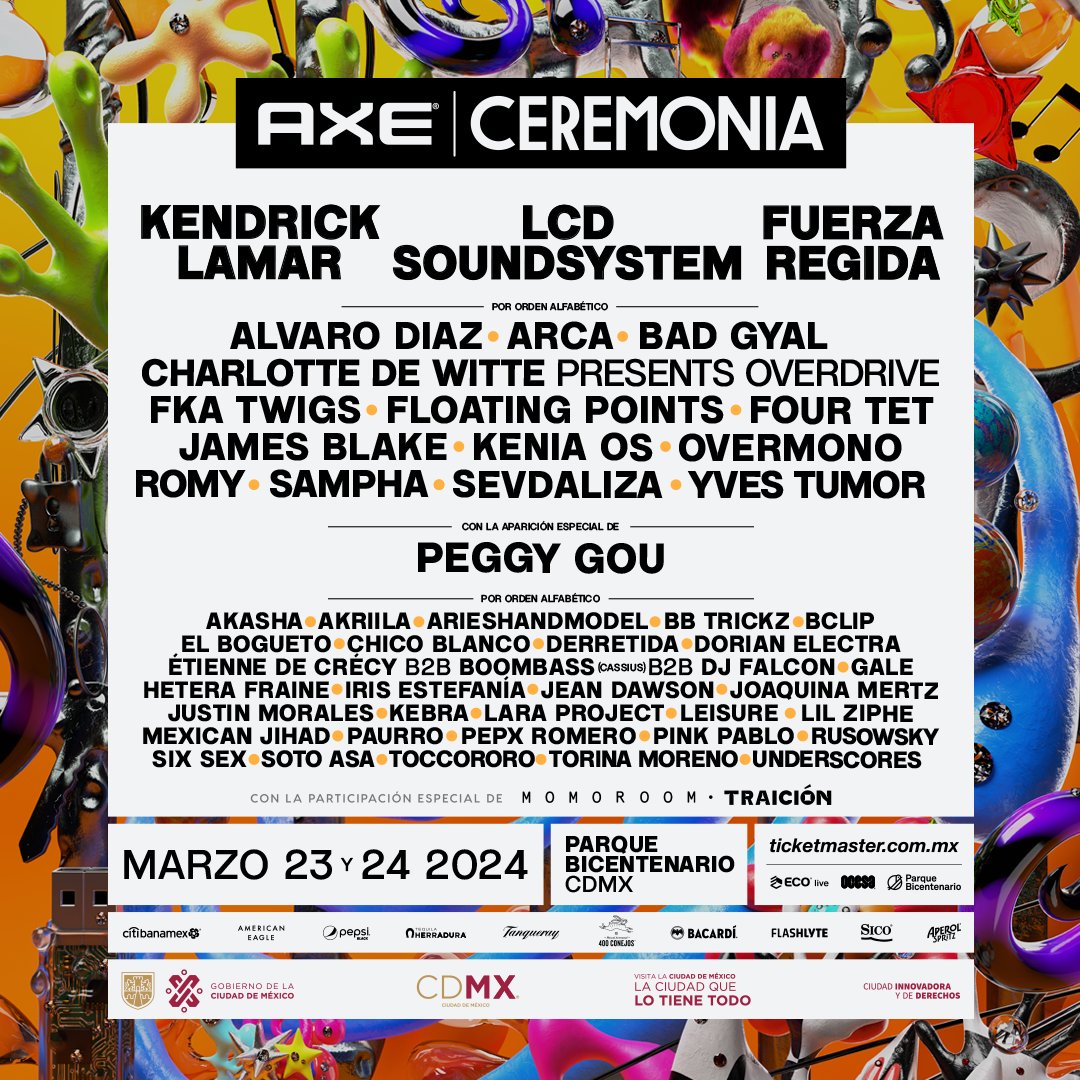 Cartel del AXE Ceremonia 2024