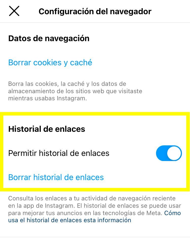 como-borrar-historial-paginas-sitios-intagram-facebook-desactivar-1