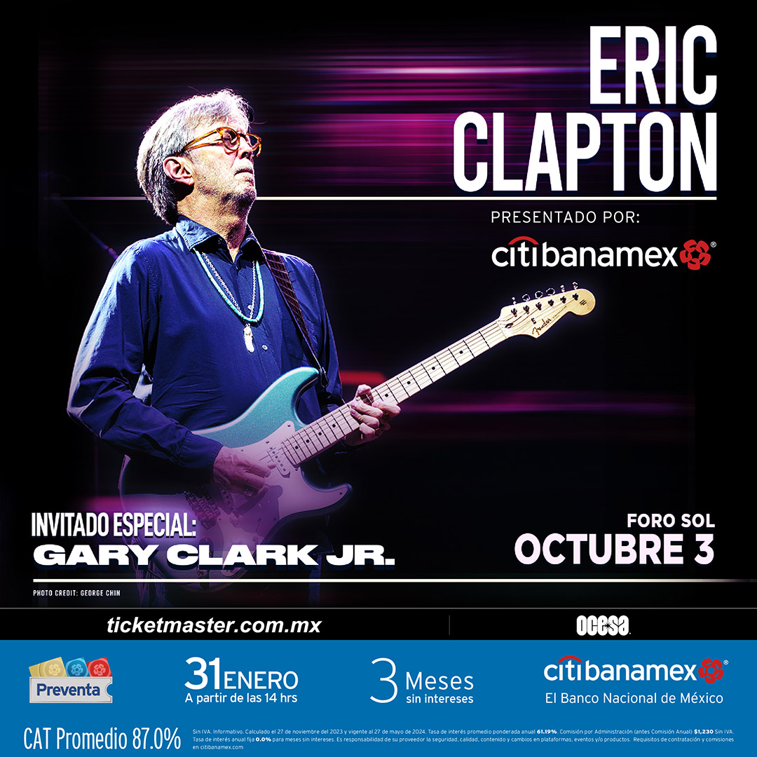 Eric Clapton en concierto en México