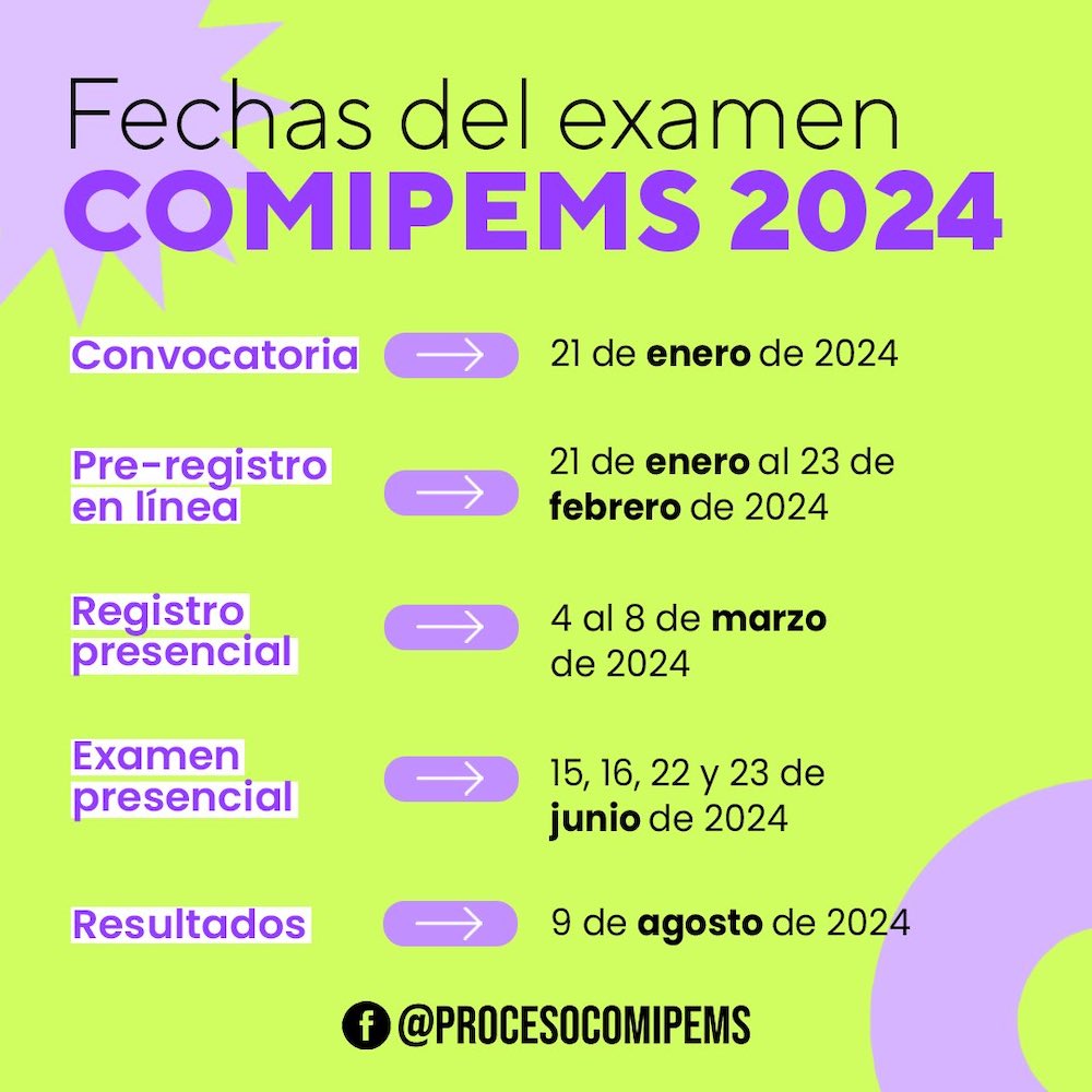 Fechas clave del examen COMIPEMS 2024: Convocatoria, registro y resultados