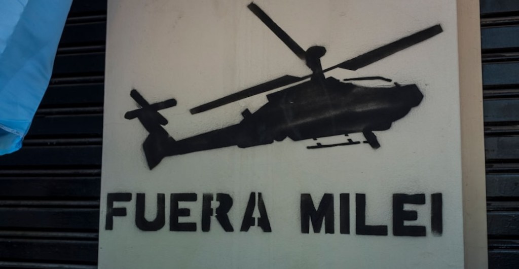 Fotos del paro general y la megamarcha contra Javier Milei en Argentina