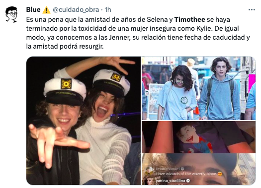 Fíjate, Paty: El chisme entre Kylie Jenner, Timothée Chalamet y la foto con Selena Gómez en los Golden Globes 2024