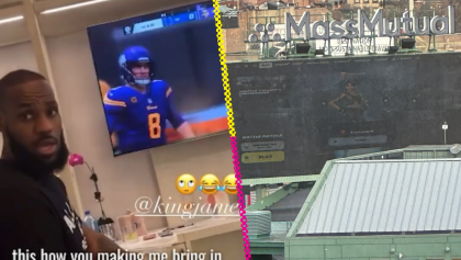 LeBron James quiere usar la pantalla de Fenway Park para jugar Madden, ¿eso se puede?