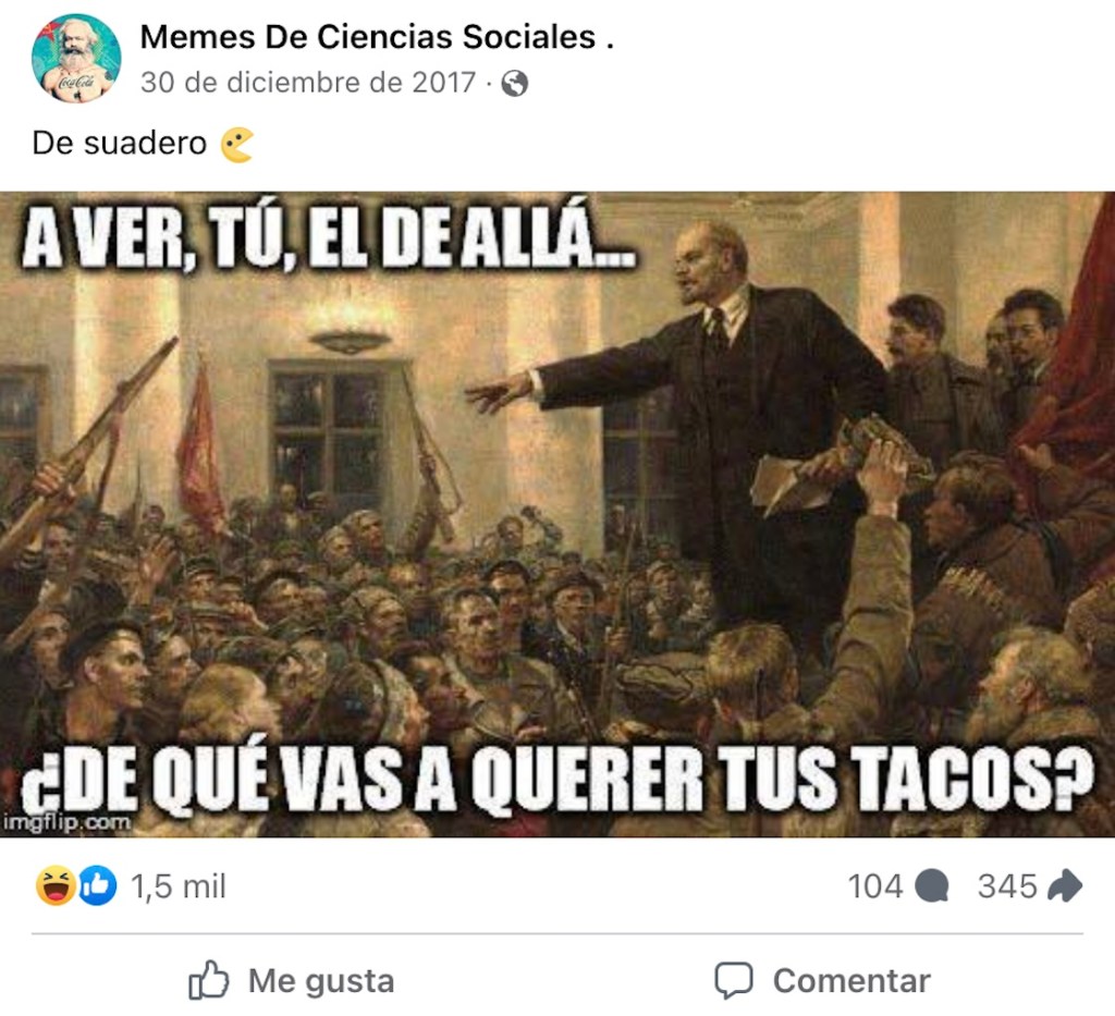 Te contamos la historia detrás del meme de Lenin surtiendo tacos