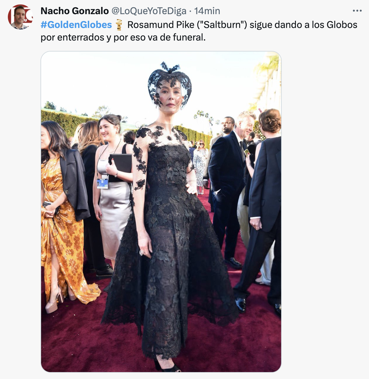 Los mejores memes de la alfombra roja de los Golden Globes 2024