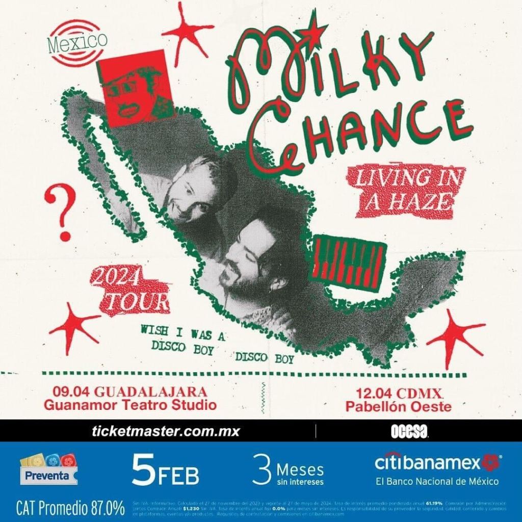 Fechas, lugares, preventa y más sobre los conciertos de Milky Chance en México