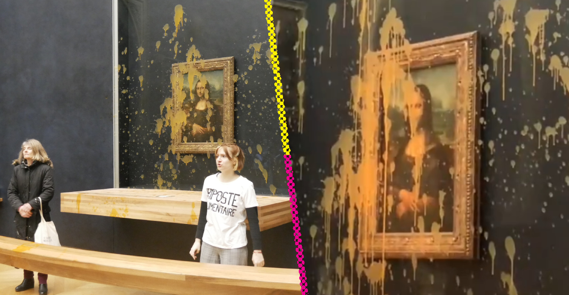Activistas arrojan sopa sobre la Mona Lisa de Leonardo da Vinci en el Museo del Louvre