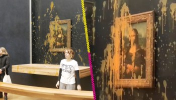 Activistas arrojan sopa sobre la Mona Lisa de Leonardo da Vinci en el Museo del Louvre