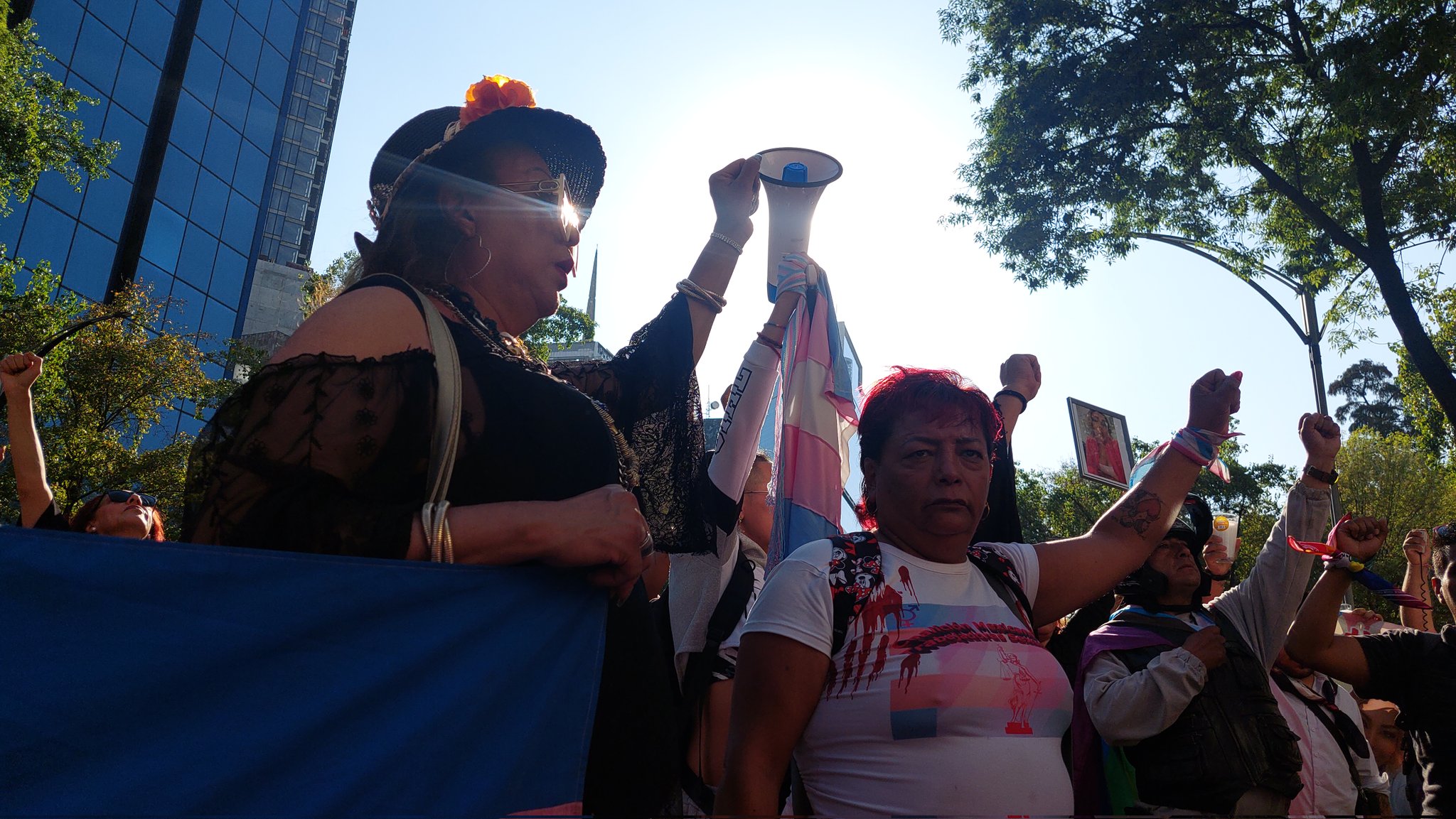 Fotos de la marcha por la dignidad de las mujeres trans en CDMX