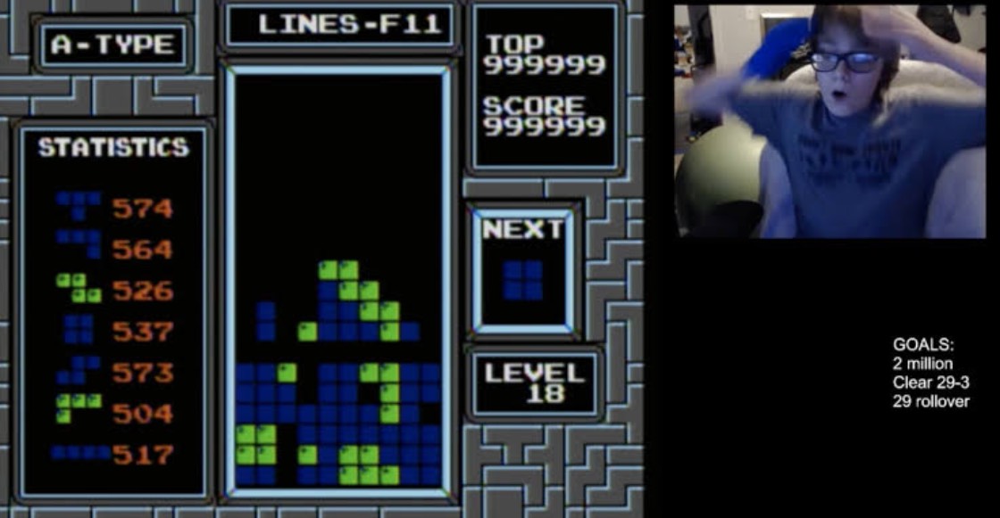 Un niño de 13 años logró terminar el imposible 'Tetris' del NES