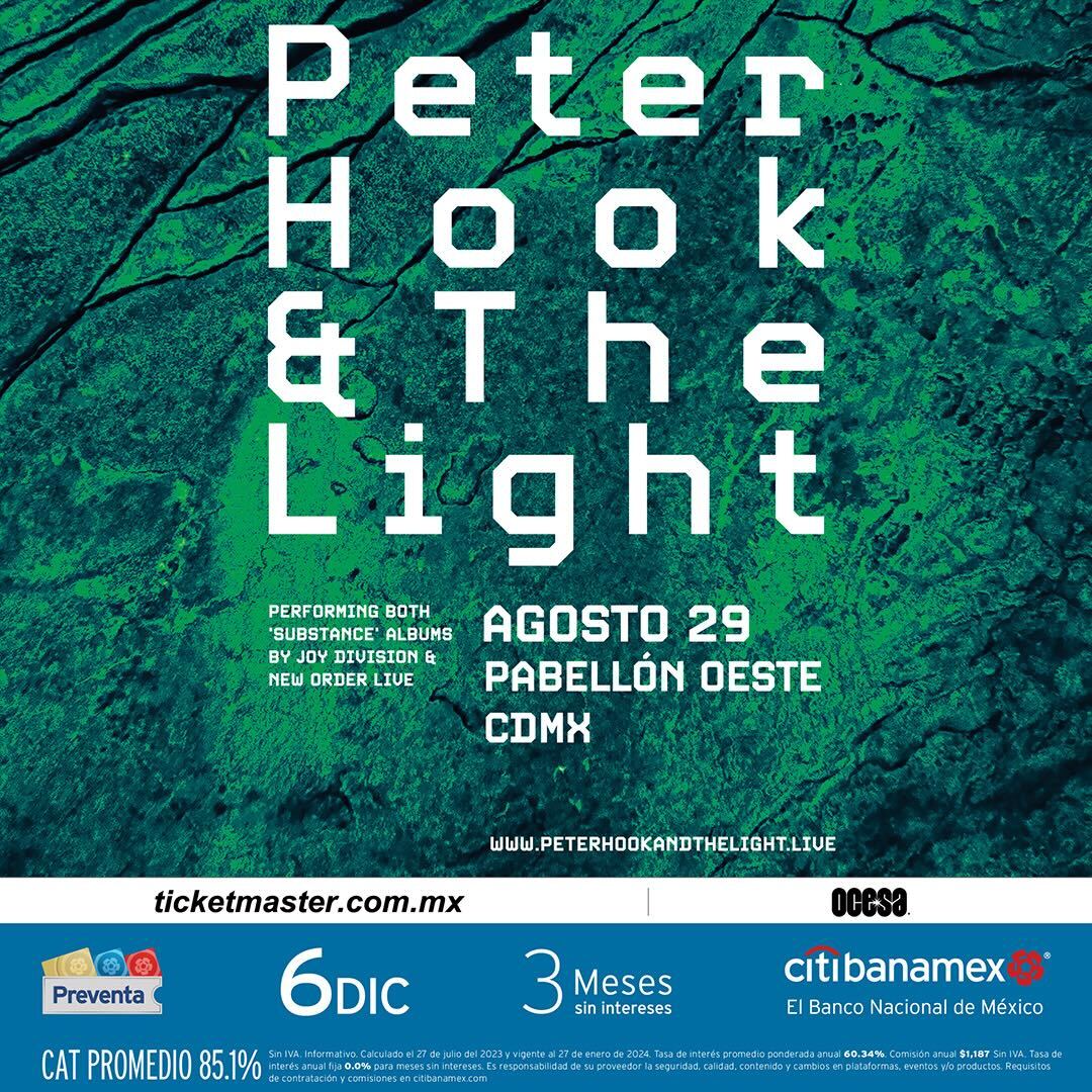 Peter Hook and The Light en concierto en México