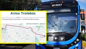 Habemus nueva ruta de la Línea 7 del Trolebús tras la reapertura de la L12 del Metro